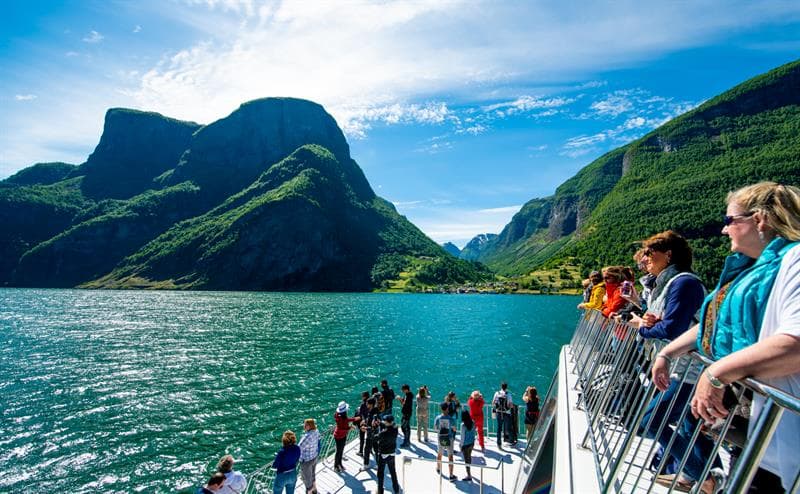 Guidet fjordtur til Nærøyfjorden, Flåm og Stegastein
